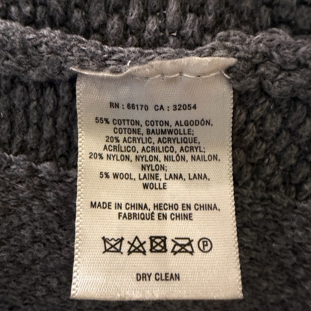 Anthropologie Angel Of The North Womens Vielle Chunky Knit Cardigan Gray Size M - Picture 5 of 6